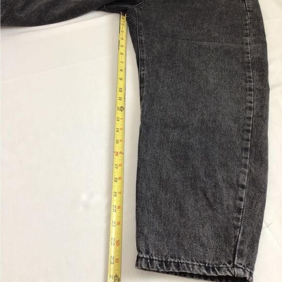 Zara Black Baggy Cropped Jeans New Size 8 - Picture 13 of 13